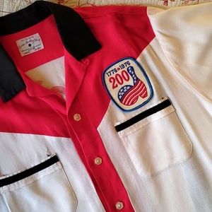 Vintage bowling shirt, retro hipster
